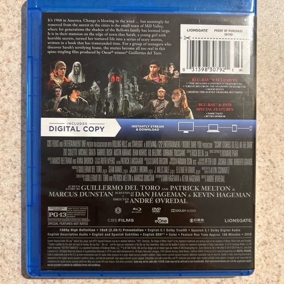 Scary Stories to Tell in the Dark Blu-ray by Guillermo del Toro - Picture 2 of 3